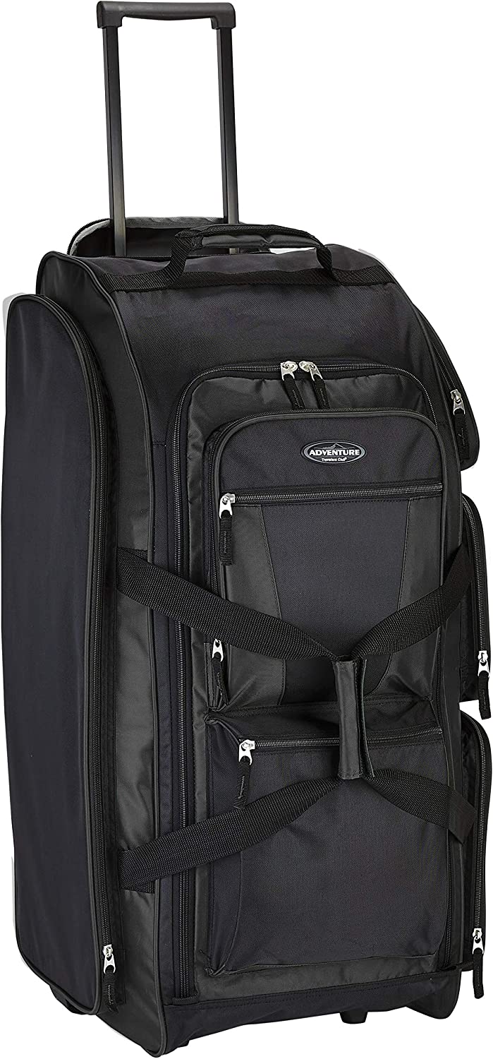Travelers Club Xpedition 30 Inch Multi-Pocket Upright Rolling Duffel Bag