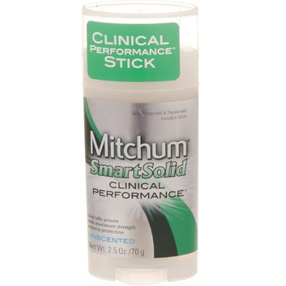 Mitchum SmartSolid Clinical Performance Stick 2.5 Ounce (Pack of 2)