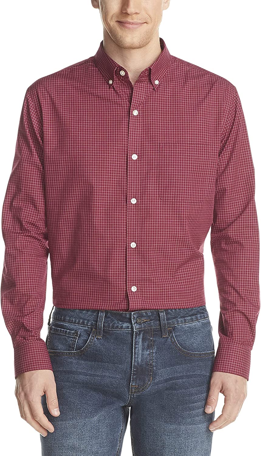 Van Heusen Men's Wrinkle Free Long Sleeve Button Down Shirt