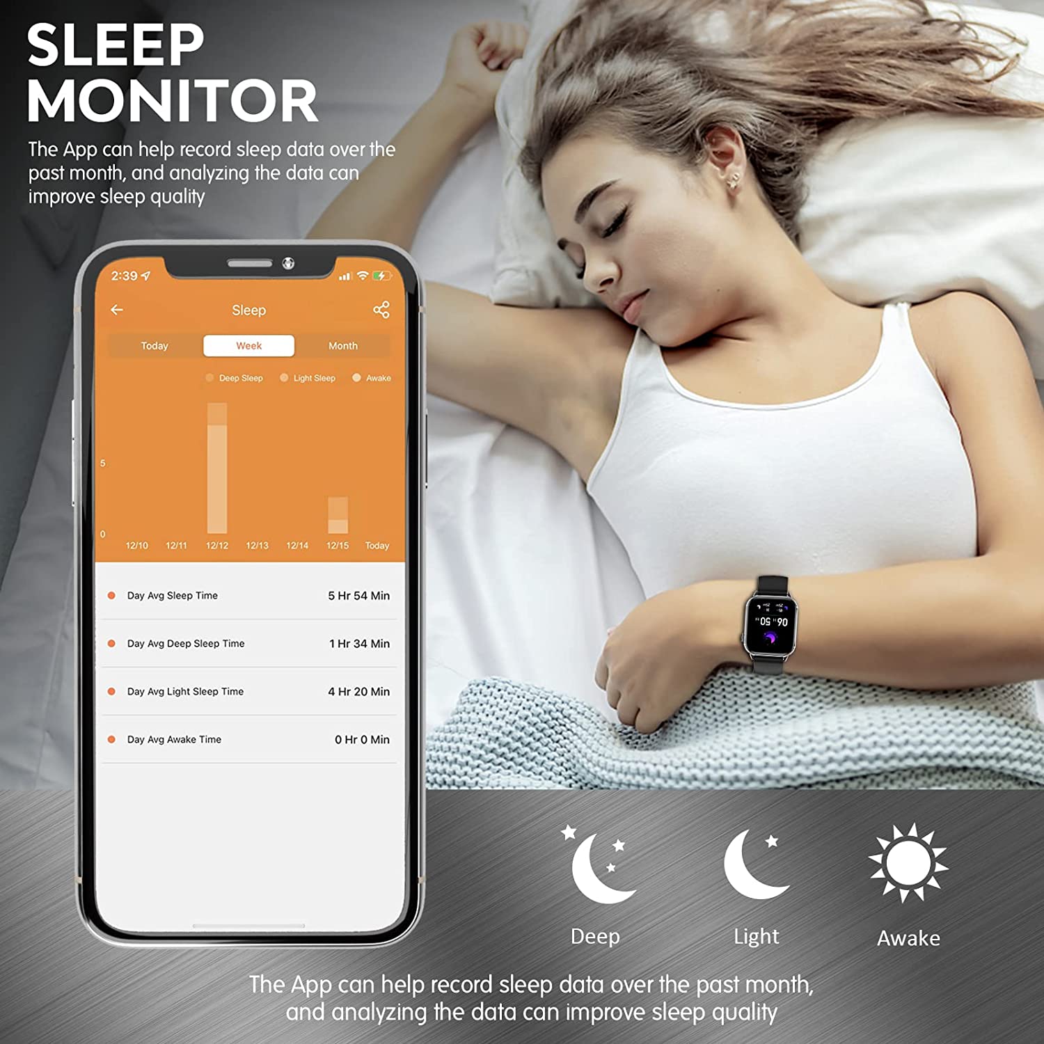 Smart Watch(Make/Answer Call)，2023 New Fitness Watch with Blood Pressure Heart Rate Monitor 1.9" HD Large Screen Bluetooth Phone Watch IP67 Waterproof Smartwatch for Android iOS Phones Men Women B