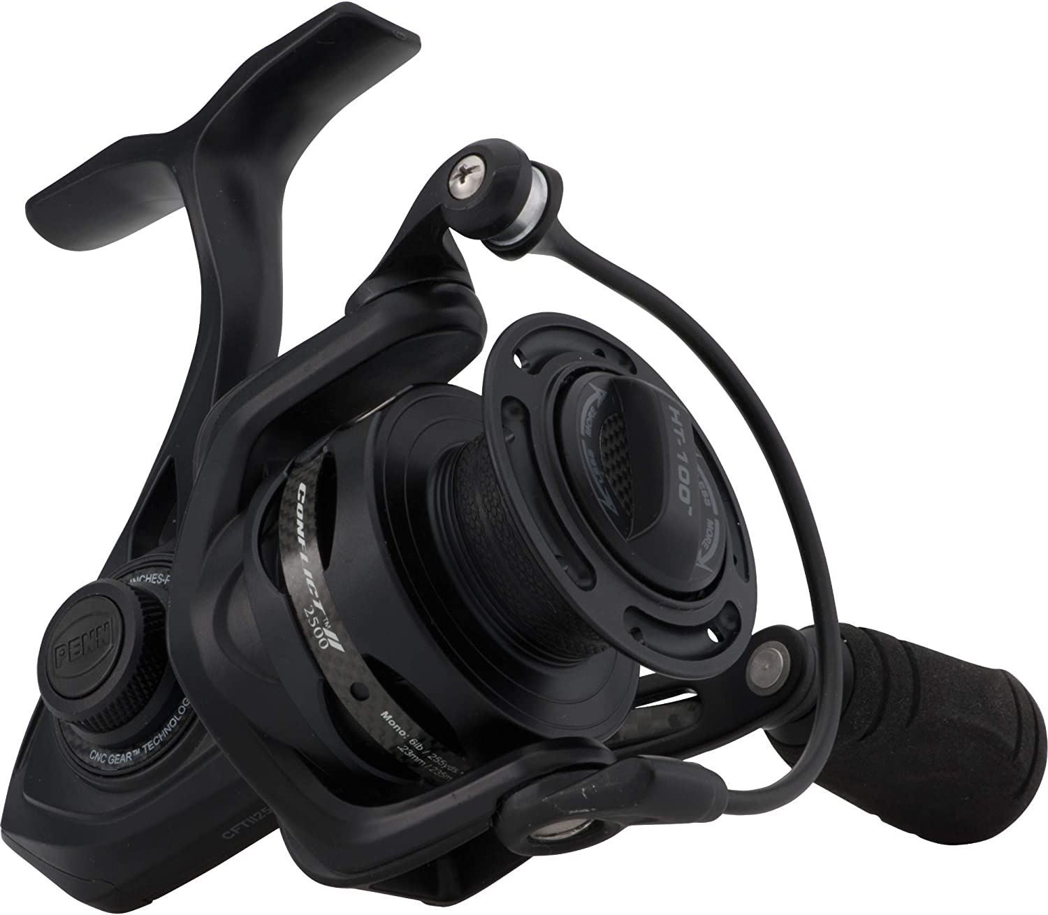 Penn CFTII7000LC Conflict II Long Cast Spinning Reel, Black