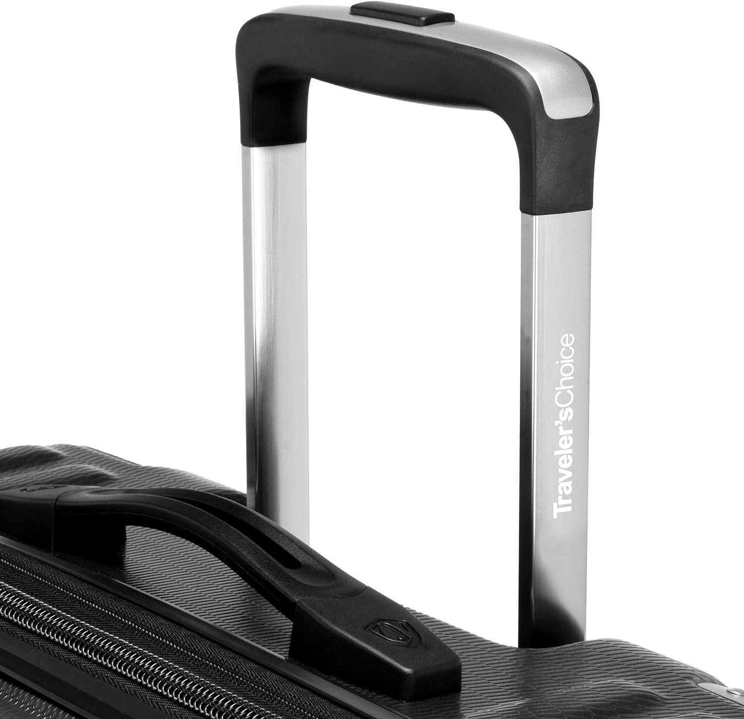 Traveler's Choice New London II Hardside Expandable Spinner Luggage， Gray， Checked-Large 29-Inch