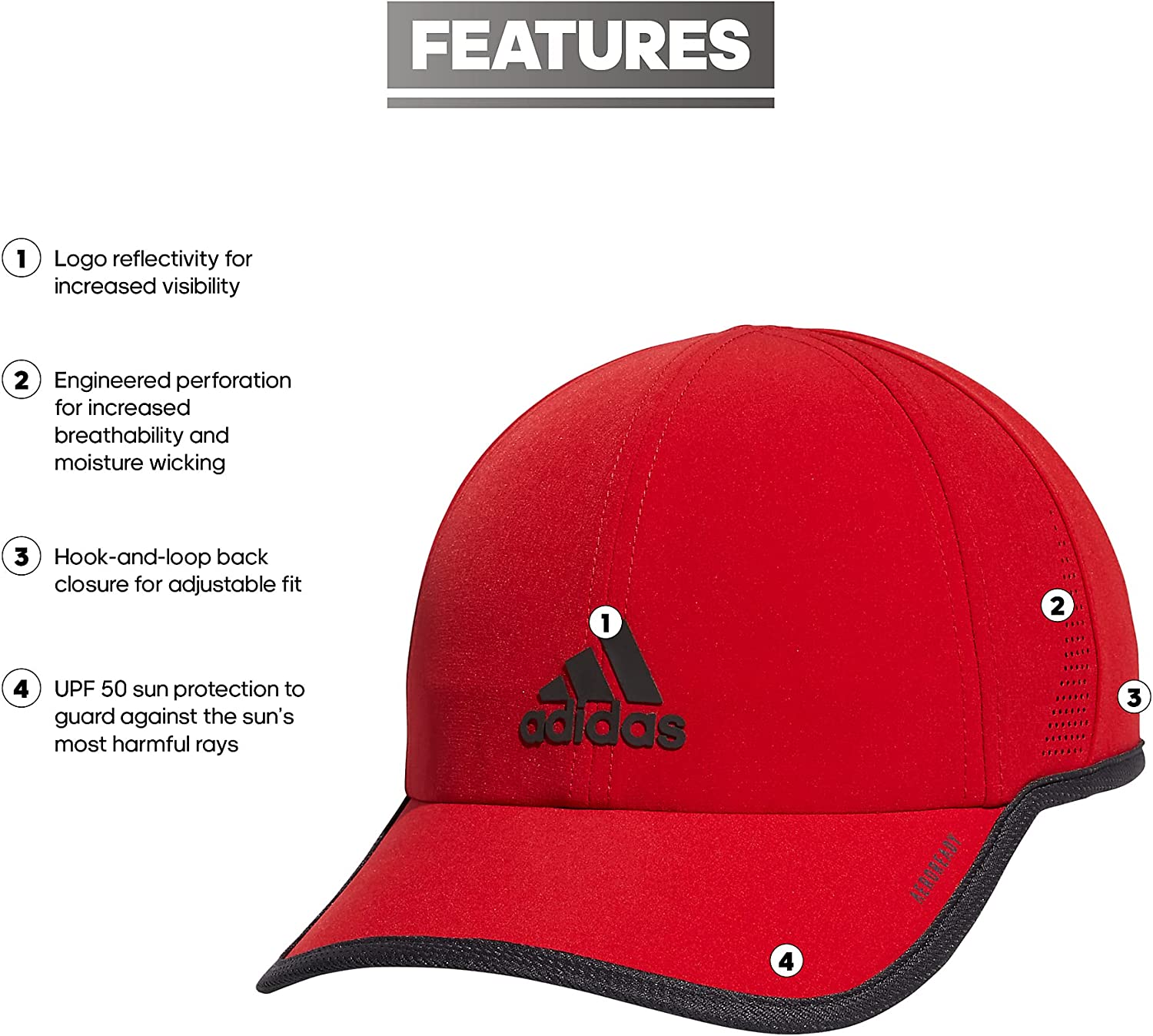 adidas Men's Superlite Relaxed Fit Performance Hat