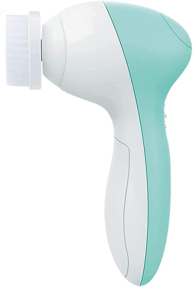 Facial Cleansing Brush | Face Scrubber Exfoliator Wash Cleansing Exfoliating Powered Electric Brushes Spin Cleanser Cleaning Scrub Oily Mixed Normal Dry Skin Including 7 Heads (Opal)