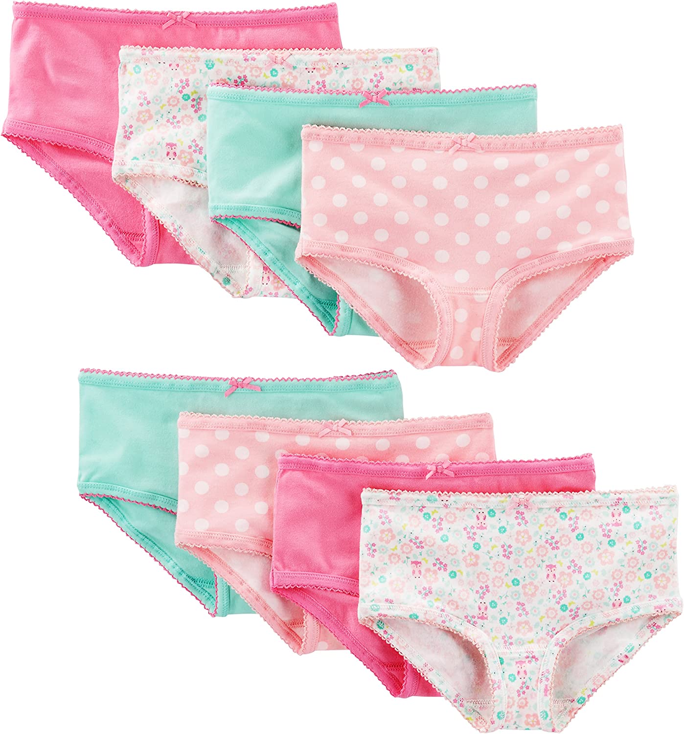 Simple Joys by Carter's Girls' Underwear, Pack of 8