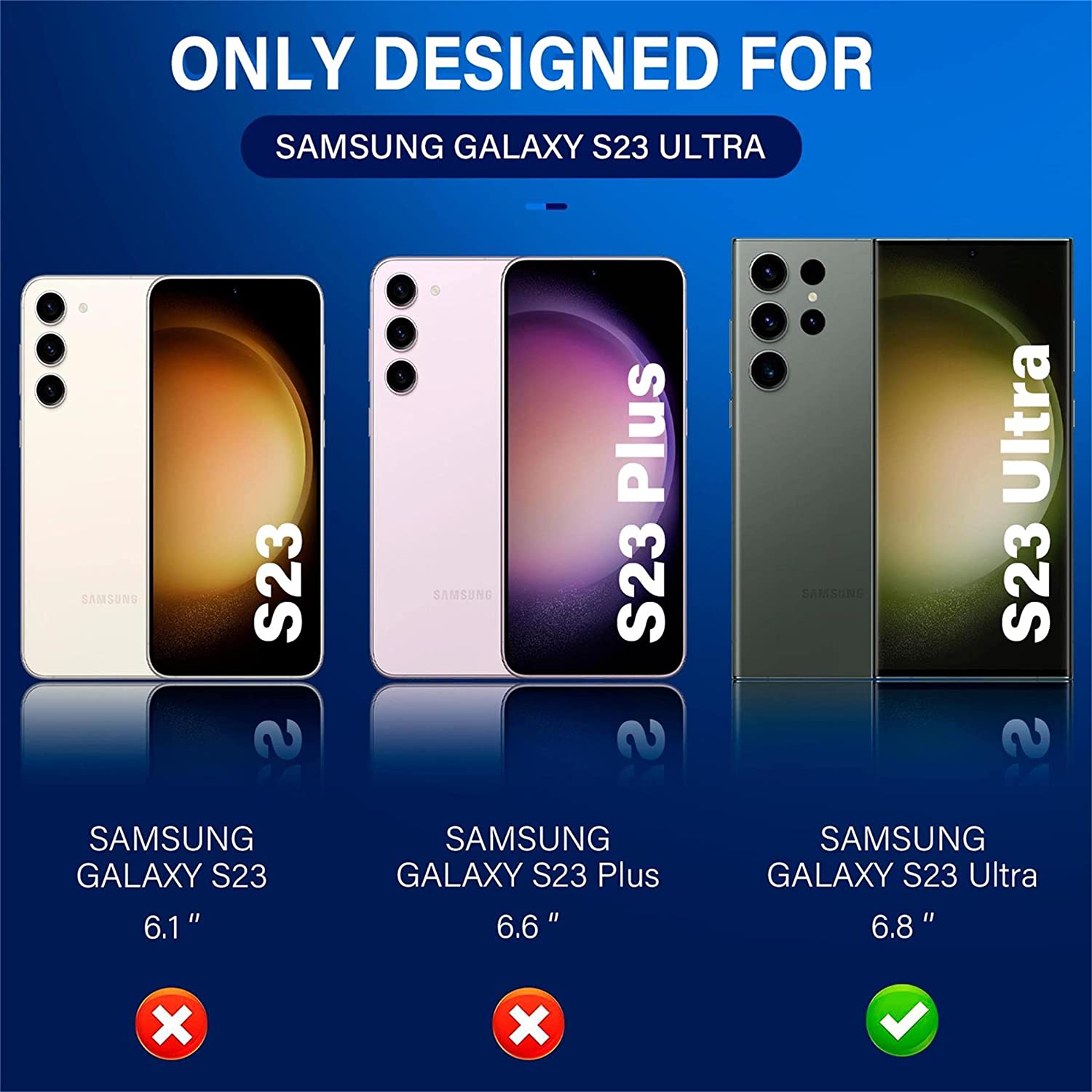 Arshek [3+3 Pack] for Samsung Galaxy S23 Ultra Screen Protector [Not Glass], 3 Pack Self-Healing TPU Film Accessories with 3 Pack Tempered Glass Camera Lens Screen Protector for Samsung S23 Ultra 5G