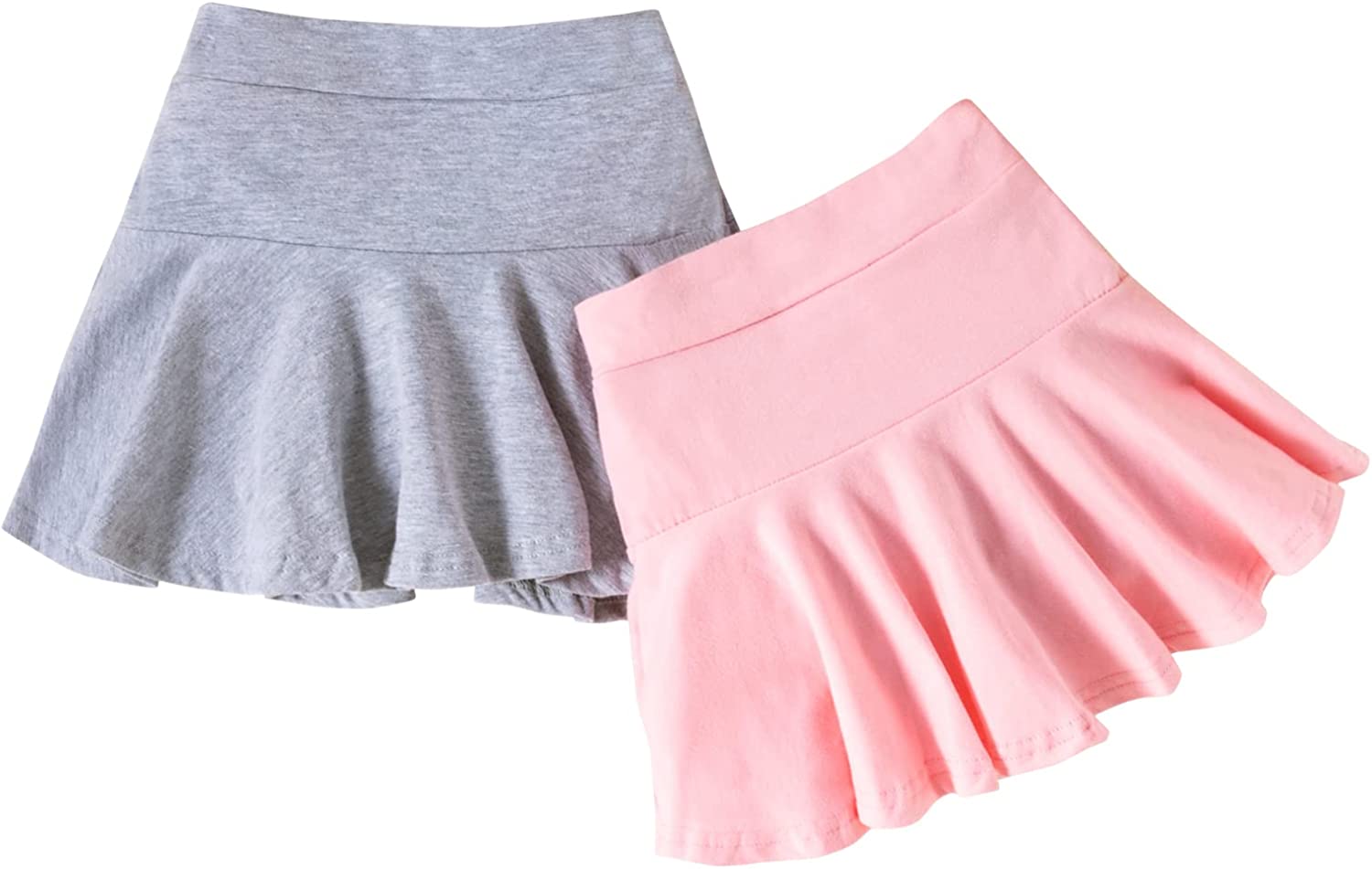 DIERAY Toddler Little Kid Baby Girl Girl Skorts Skirts for Girls Flared Plain Pleated Skater Skirt Sport Skort…