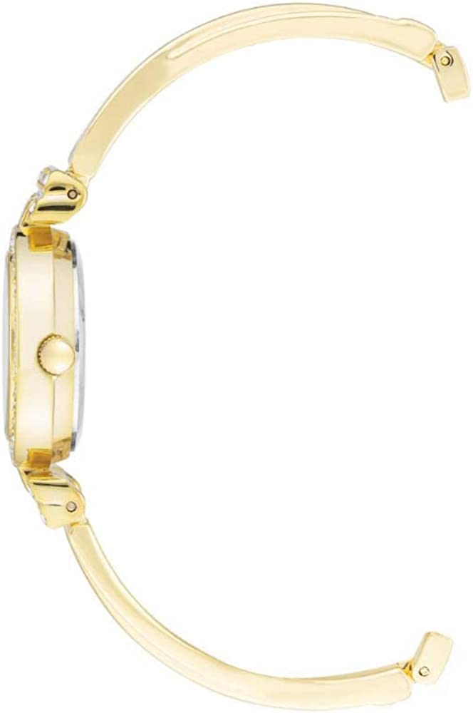 Anne Klein Women's Premium Crystal Accented Bangle Watch and Bracelet Set， AK/2238