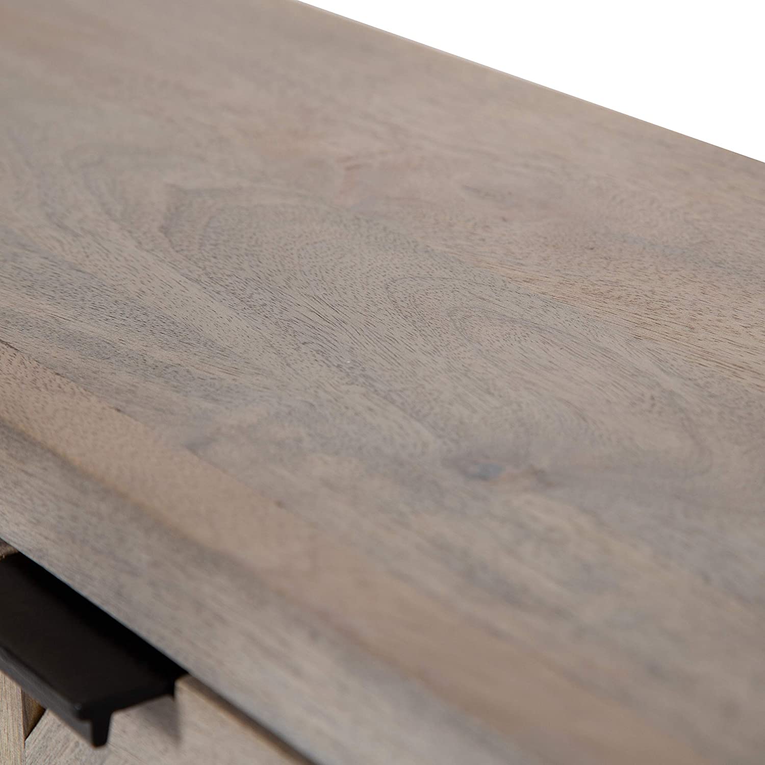 Kate and Laurel Mezzeta Decorative Coastal 2-Door Wall Cabinet, 30 x 10 x 14, Whitewash, Decorative Modern Storage Cabinet with Doors