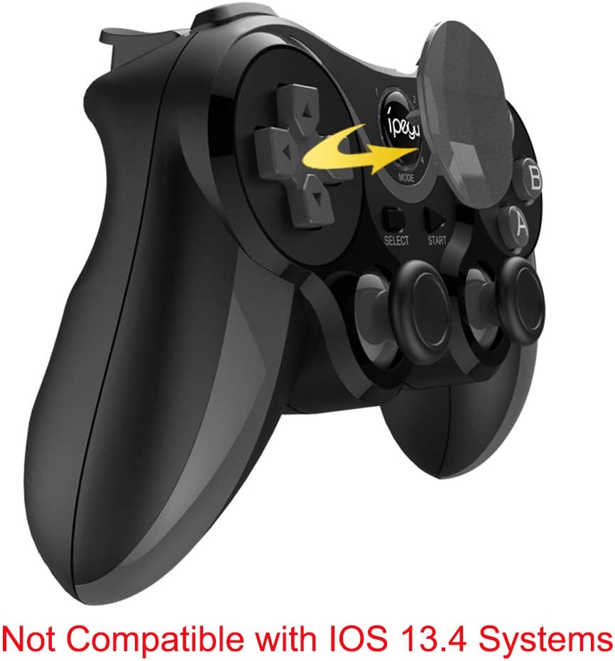 IPEGA PG-9128 Wireless 4.0 Gamepad Trigger Pubg Controller Mobile Joystick Compatible iOS/Android Devices and Smart TV/Set-top Box/PC Computer（Black）