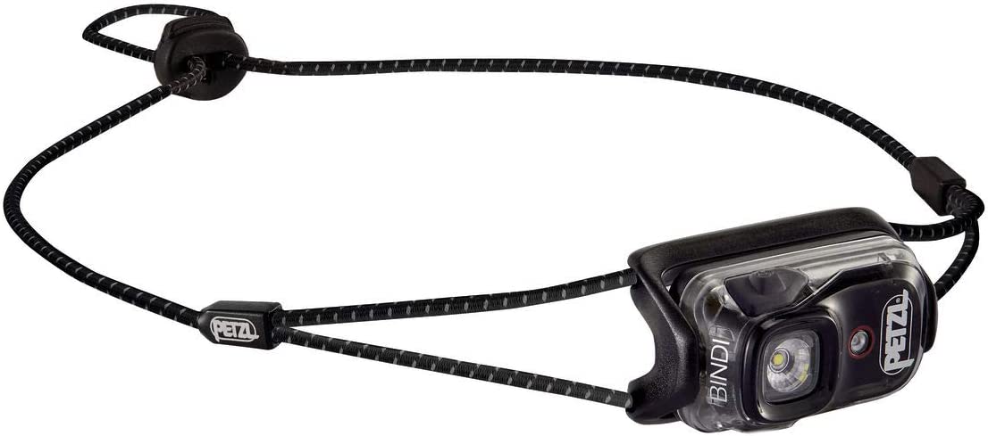 Petzl Bindi Headlamp - Ultra-Compact Rechargeable 200 Lumen Headlamp Designed for Everyday Athletic Activities