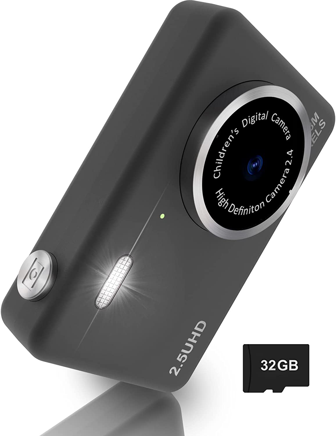 Digital Camera, 48MP Digital Point & Shoot Cameras for Teens, Portable 1080P Camera for Boys&Girls Beginners, Gift for Christmas Birthday(Black)