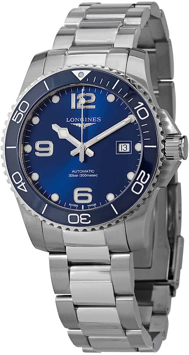 Longines Men's HYDROCONQUEST Ceramic Blue DIAL 41MM Automatic Diving Watch L37814966