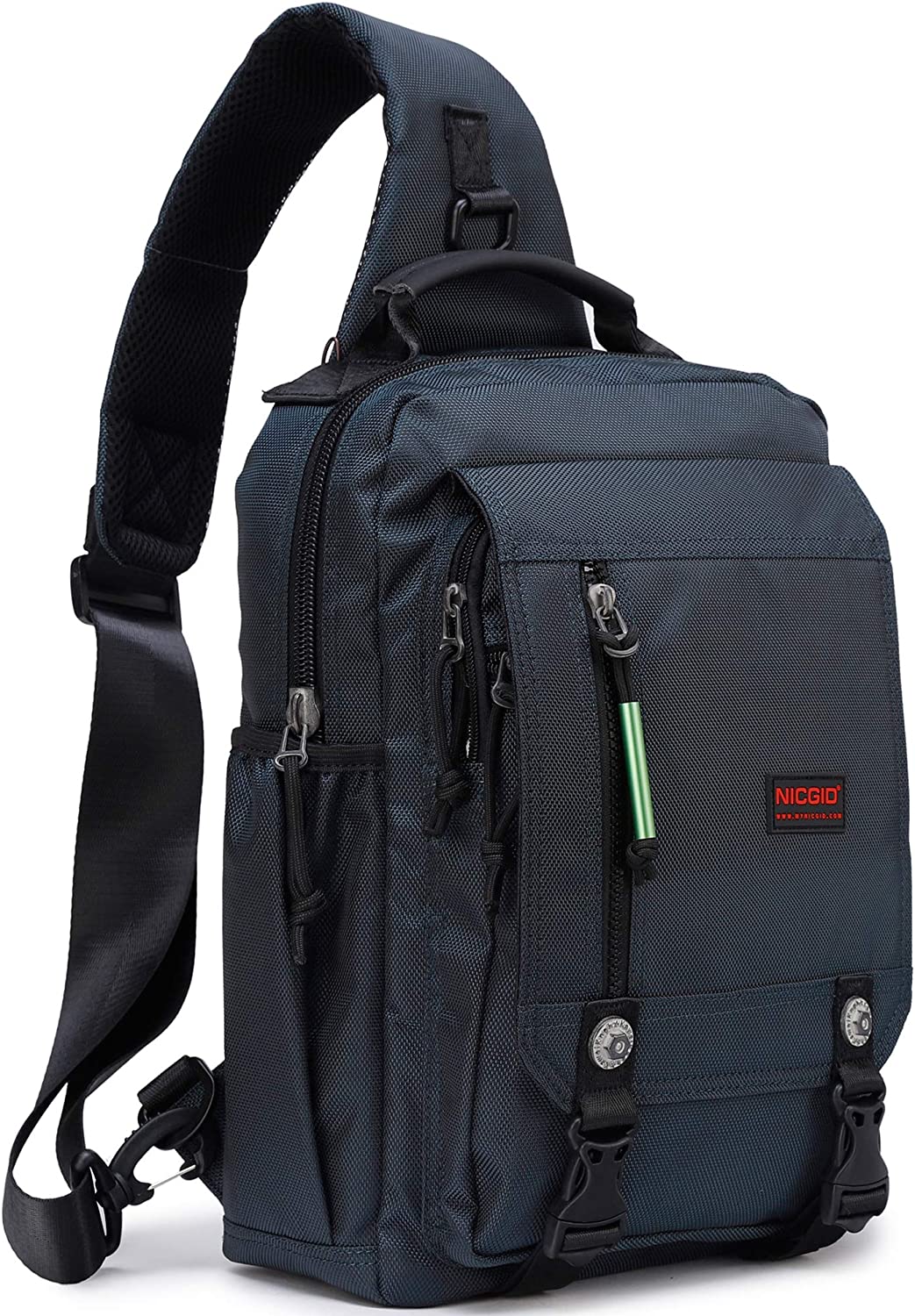 Nicgid Sling Bags Chest Shoulder Backpacks， 13.3'' 14.1'' Laptop Backpack Crossbody Messenger Bag Travel Outdoor Men Women