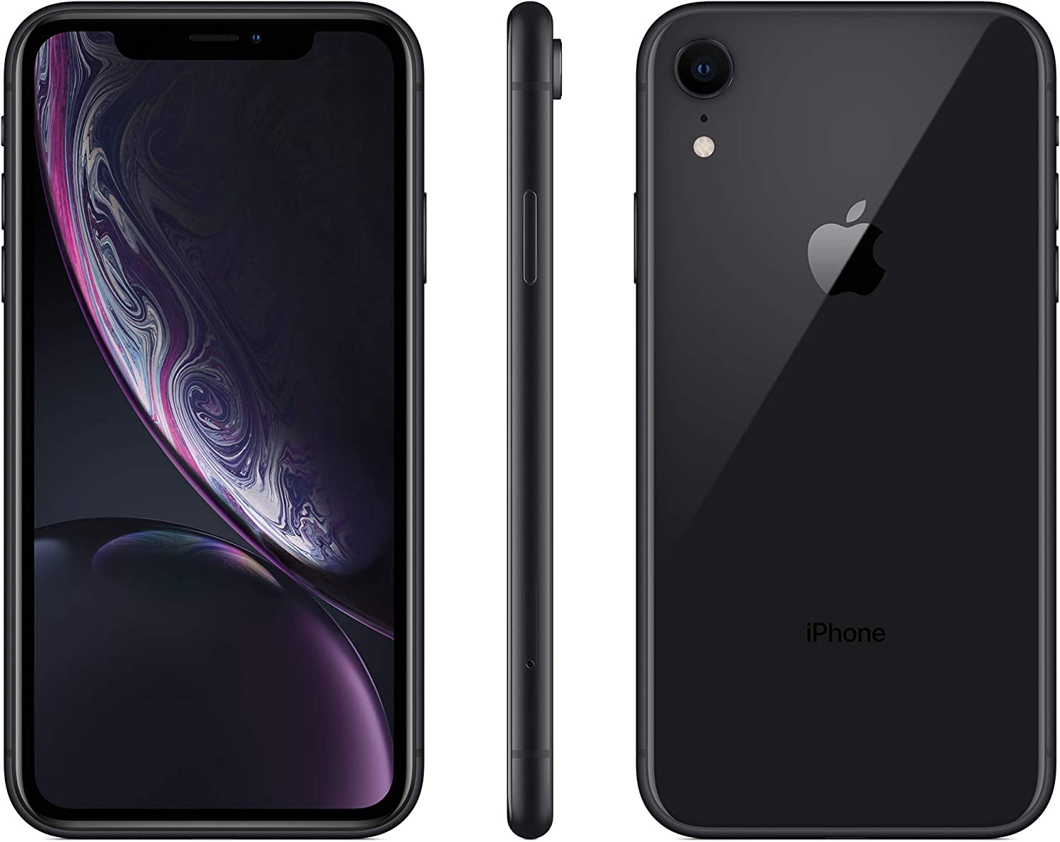 Apple iPhone XR, 64GB, Black - Unlocked (Renewed)
