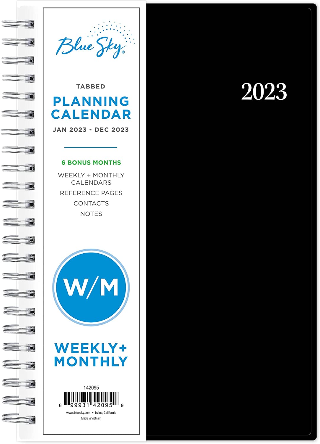 Blue Sky 2023 Weekly and Monthly Planner, January - December, 5" x 8", Flexible Cover, Wirebound, Enterprise (142095)