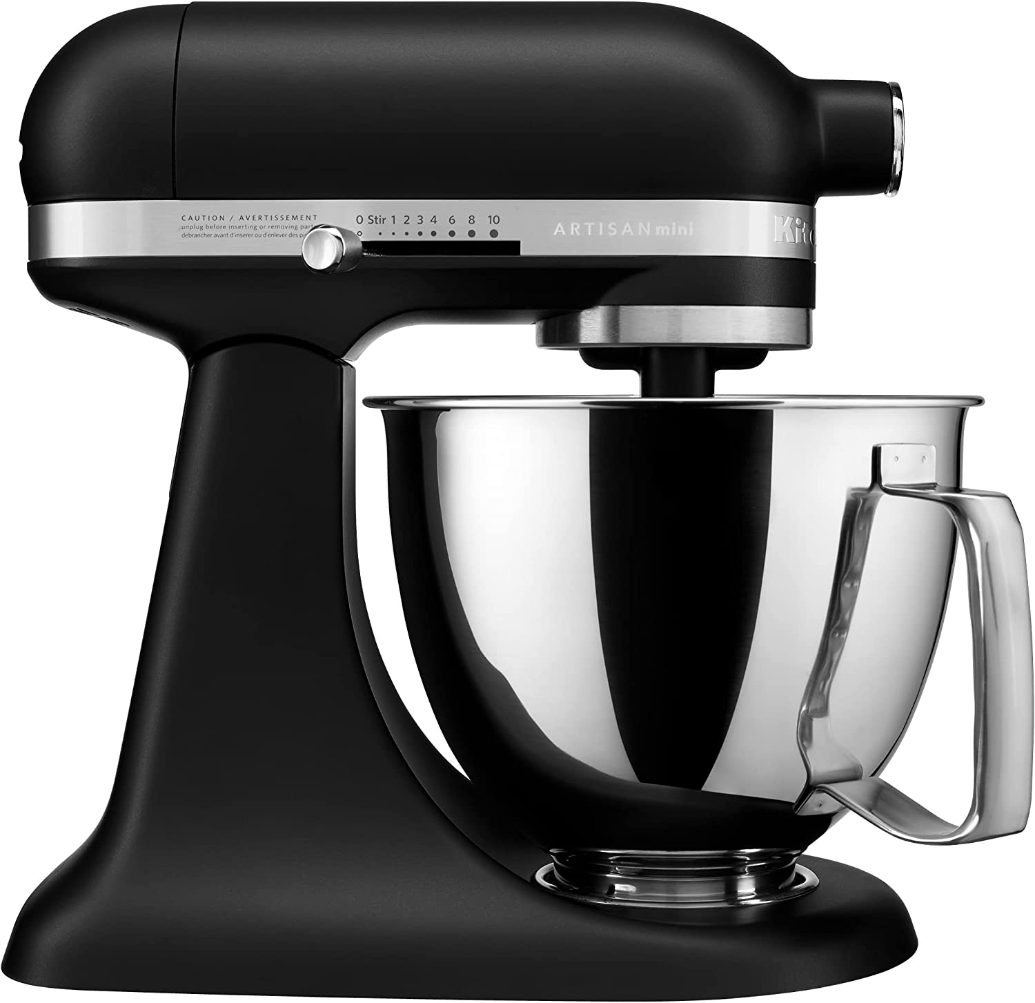 Kitchenaid Artisan Mini Plus 3.5-Qt. Tilt-Head Stand Mixer with Flex Edge Beater, Black Matte