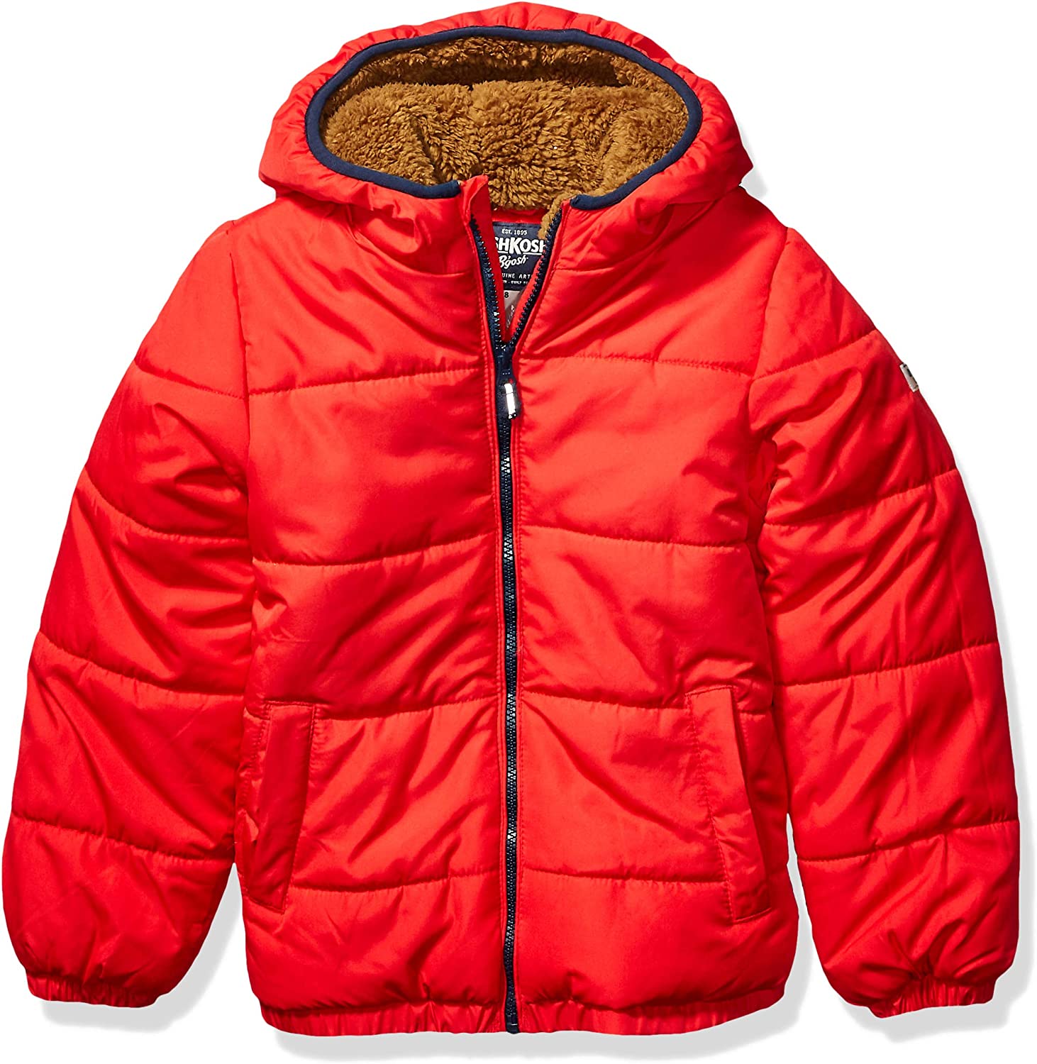 OshKosh B'Gosh Boys' Heavyweight Winter Jacket with Sherpa Lining