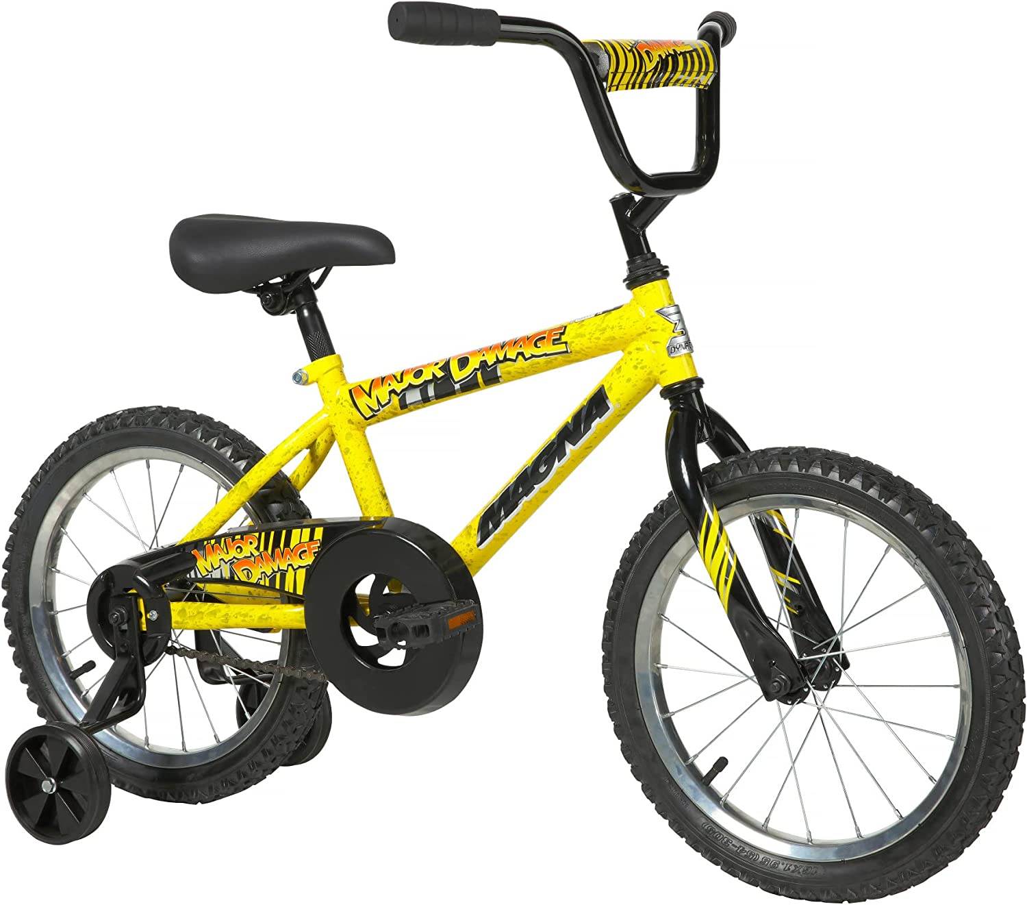 Magna Dynacraft Major Damage Bike, 12-20-Inch Wheels, Boys Ages 3-10 Years Old