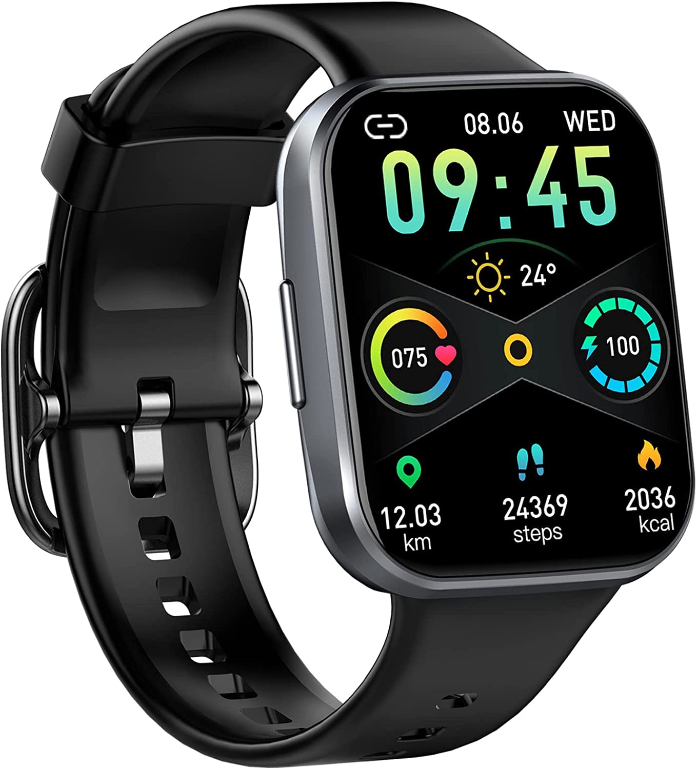 Smart Watch for Men Women， 2022 Fitness Tracker 1.69" Touch Screen Smartwatch Fitness Watch 25 Sports IP68 Waterproof， Heart Rate/Sleep Monitor/Pedometer/Calories， Activity Tracker for Android iPh