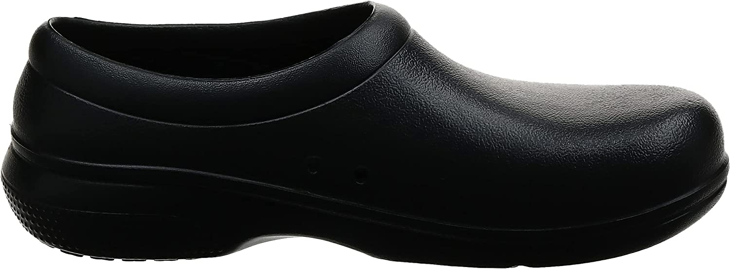 Crocs Unisex-Adult Men's and Women's on The Clock Clog | Slip Resistant Work Shoes