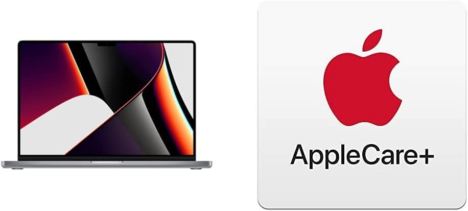 Apple 2021 MacBook Pro (16-inch, M1 Pro chip with 10?core CPU and 16?core GPU, 16GB RAM, 1TB SSD) - Space Gray AppleCare+ for 16-inch MacBook Pro (M1)