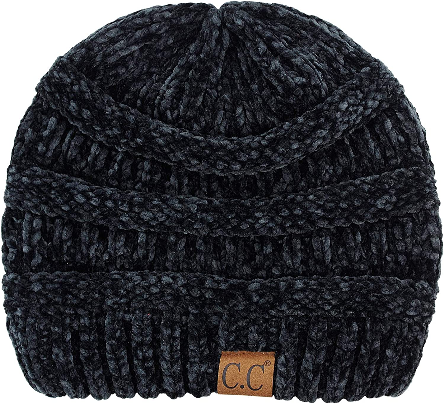 C.C Women's Chenille Soft Warm Thick Knit Beanie Cap Hat