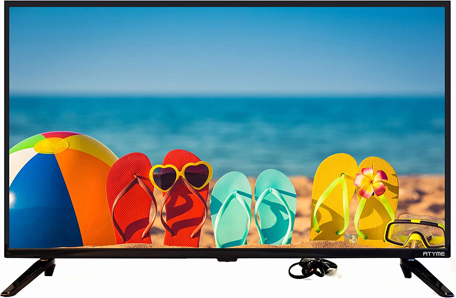 ATYME 32-inch Class 60Hz 720p HD LED TV Flat Screen 1*USB 3* HDMI 1*VGA ARC Dual Channel 8W Speakers Monitor Television 320GM5HD