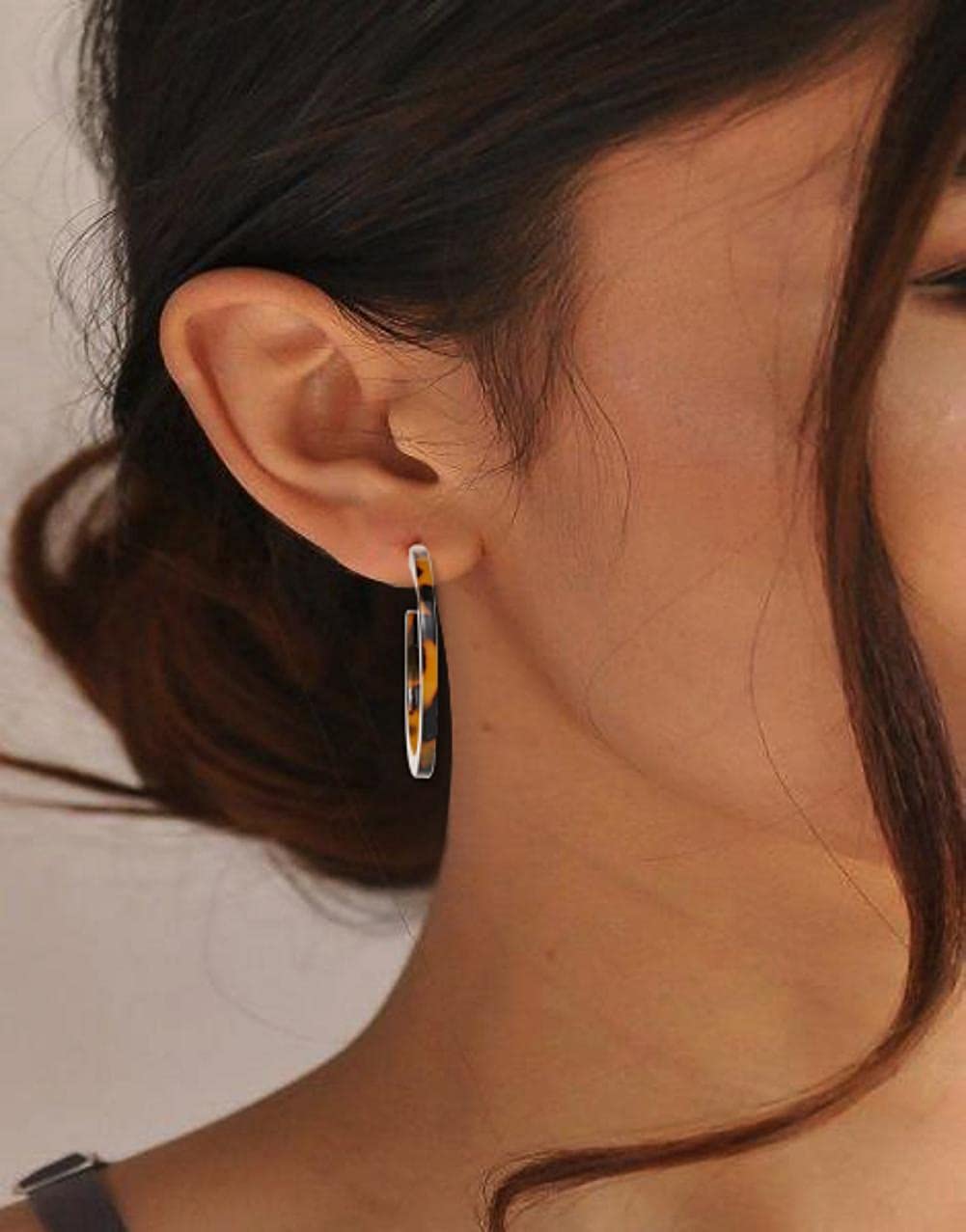 30 Pairs Gold Hoop Earrings Set for Women Girls, Fashion Hoop Stud Drop Dangle Earrings Boho Statement Paperclip Hypoallergenic Earrings for Christmas Jewelry Gift