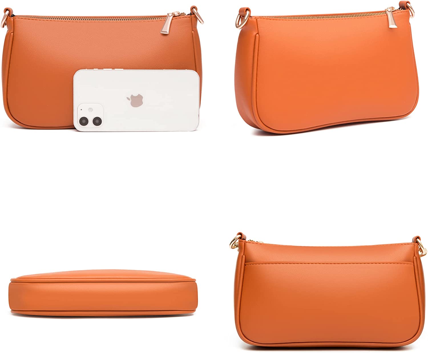 Choogee Quilted Small Crossbody Bag for Women With Coin Purse Pouch Multi Thick Strap Side Shoulder Handbag 3 in 1 Bags