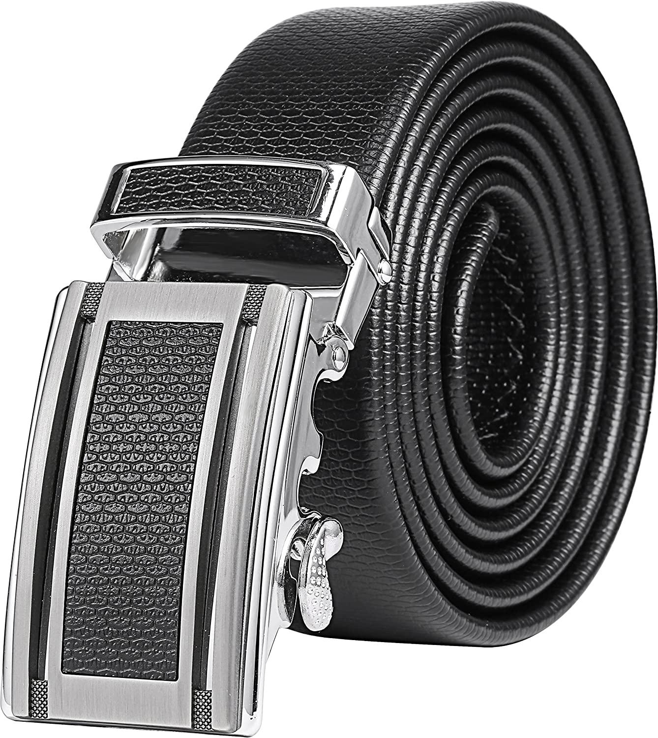 Mio Marino Classic Ratchet Belt - Premium Leather - 1.38 Wide - Adjustable Buckle