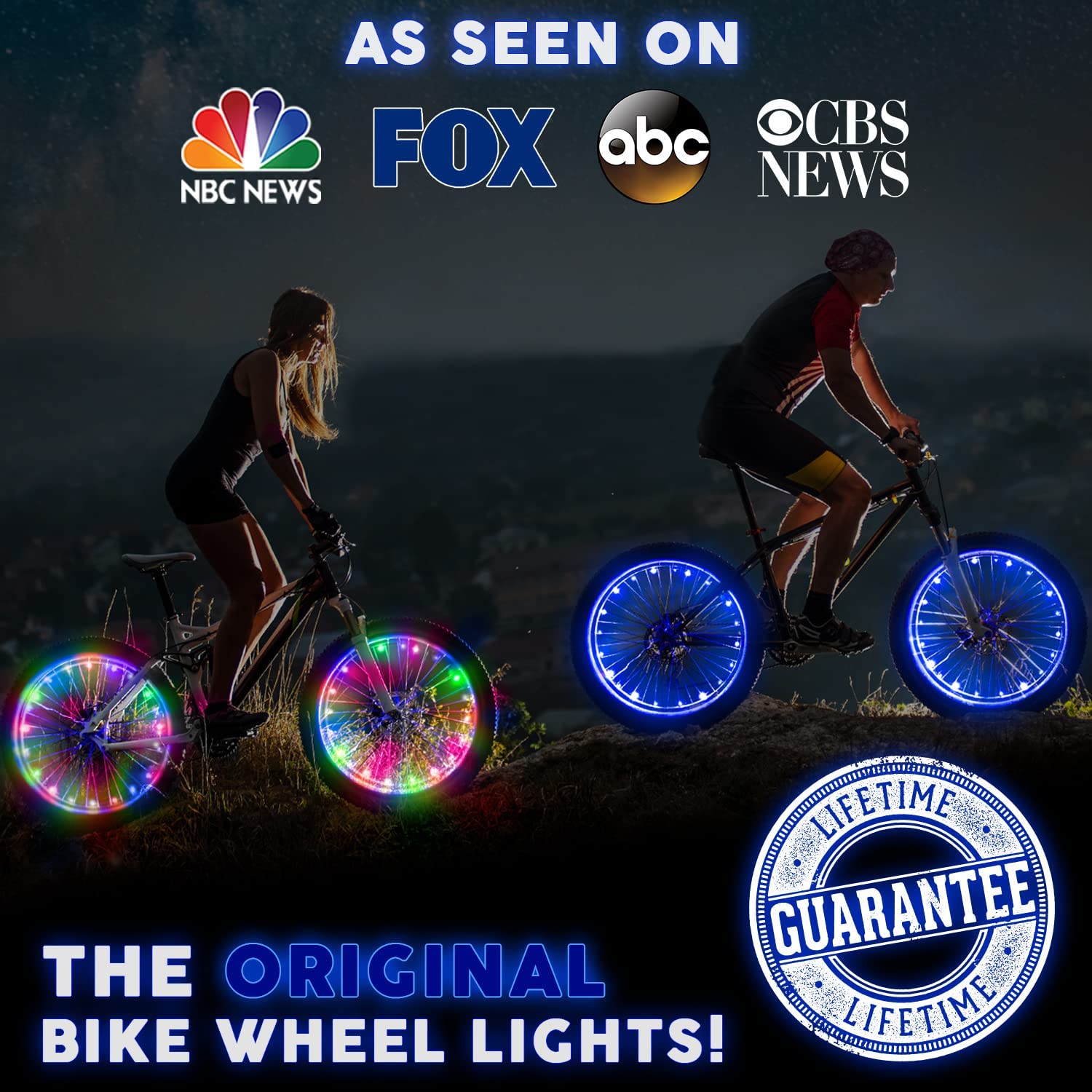 Activ Life Bike Wheel Lights (1 Pack for 1 Wheel, Green), LED Bicycle Wheel Lights for Bike Wheels & Tire Spokes, Fits Both Kids and Adult Bikes, Easter Basket Stuffers & Gifts for Kids & Teens