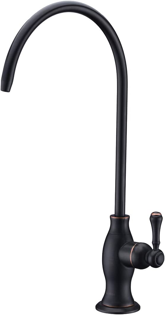 Drinking Water Purifier Faucet, Delle Rosa Commercial Water Filtration Faucet for Under Sink Water Filter System Oil Rubbed Bronze Brass Kitchen Bar Sink Drinking Water Faucet