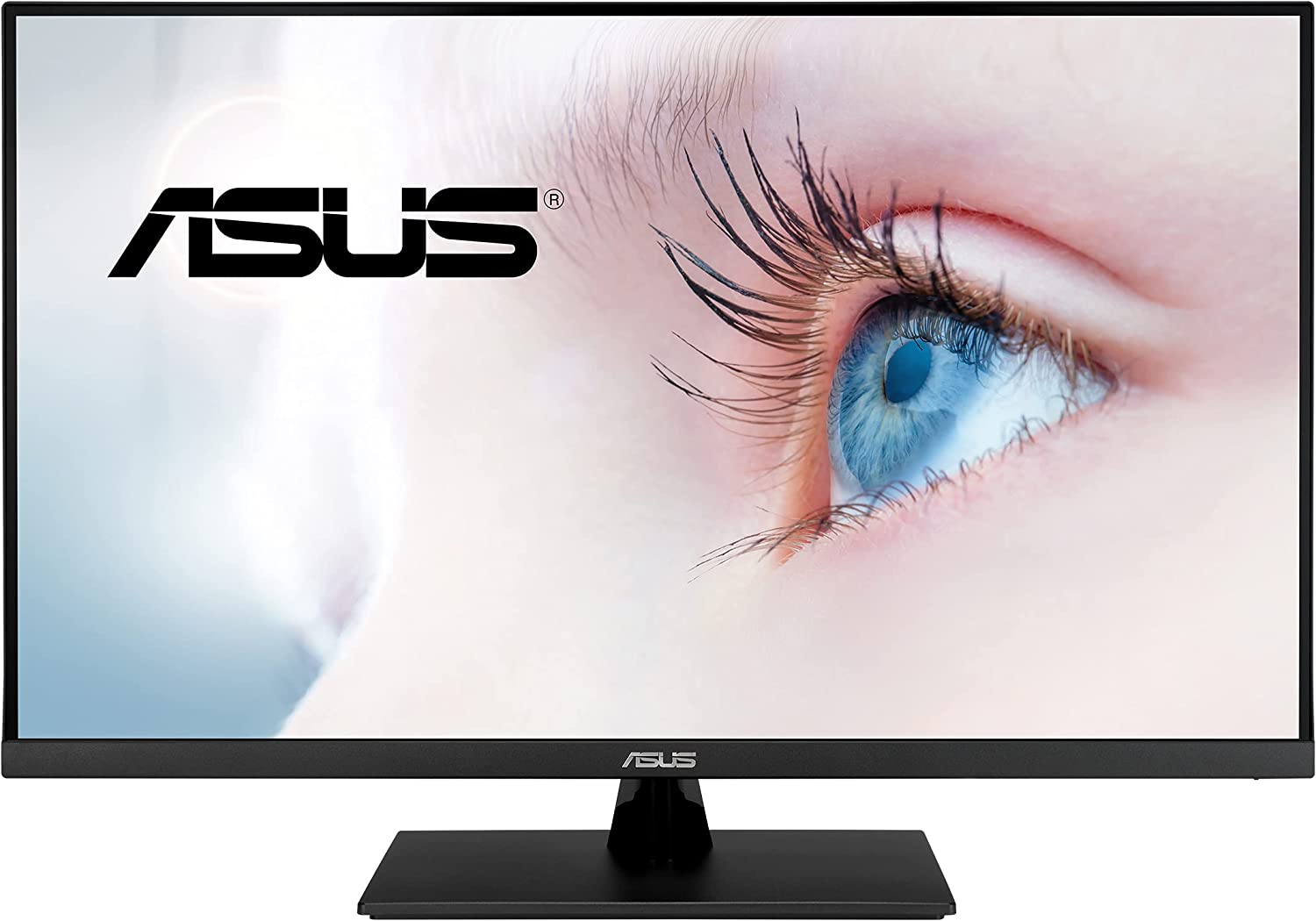 ASUS 31.5” 4K HDR Monitor (VP32UQ) - UHD (3840 x 2160), IPS, 100% sRGB, HDR10, Speakers, Adaptive-Sync/FreeSync, Low Blue Light, Eye Care, VESA Mountable, Frameless, DisplayPort, HDMI, Tilt