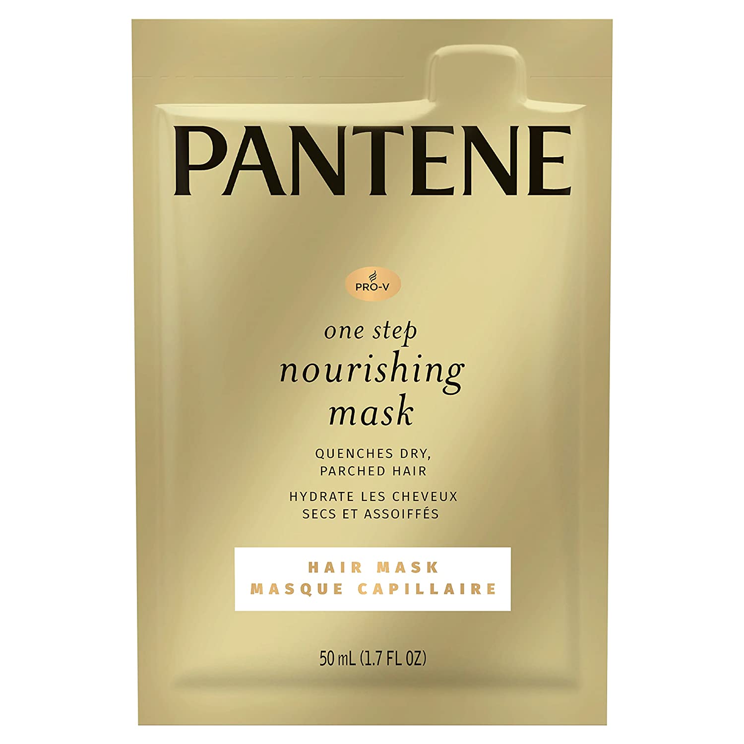 Pantene, Pro-V One Step Nourishing Hair Mask, Moisturize and Restore, 1.7 fl oz, 10 Count