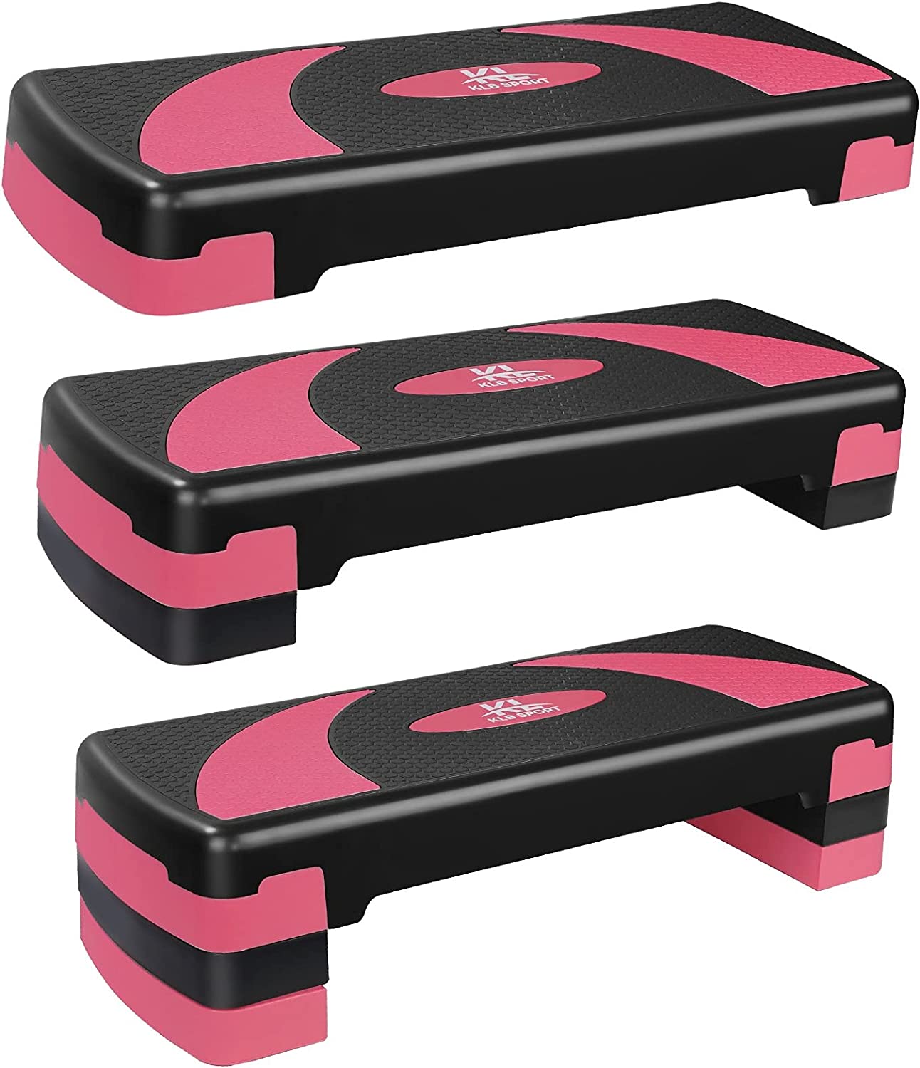 KL KLB Sport Adjustable Exercise Workout Aerobic Stepper Step Platform Trainer