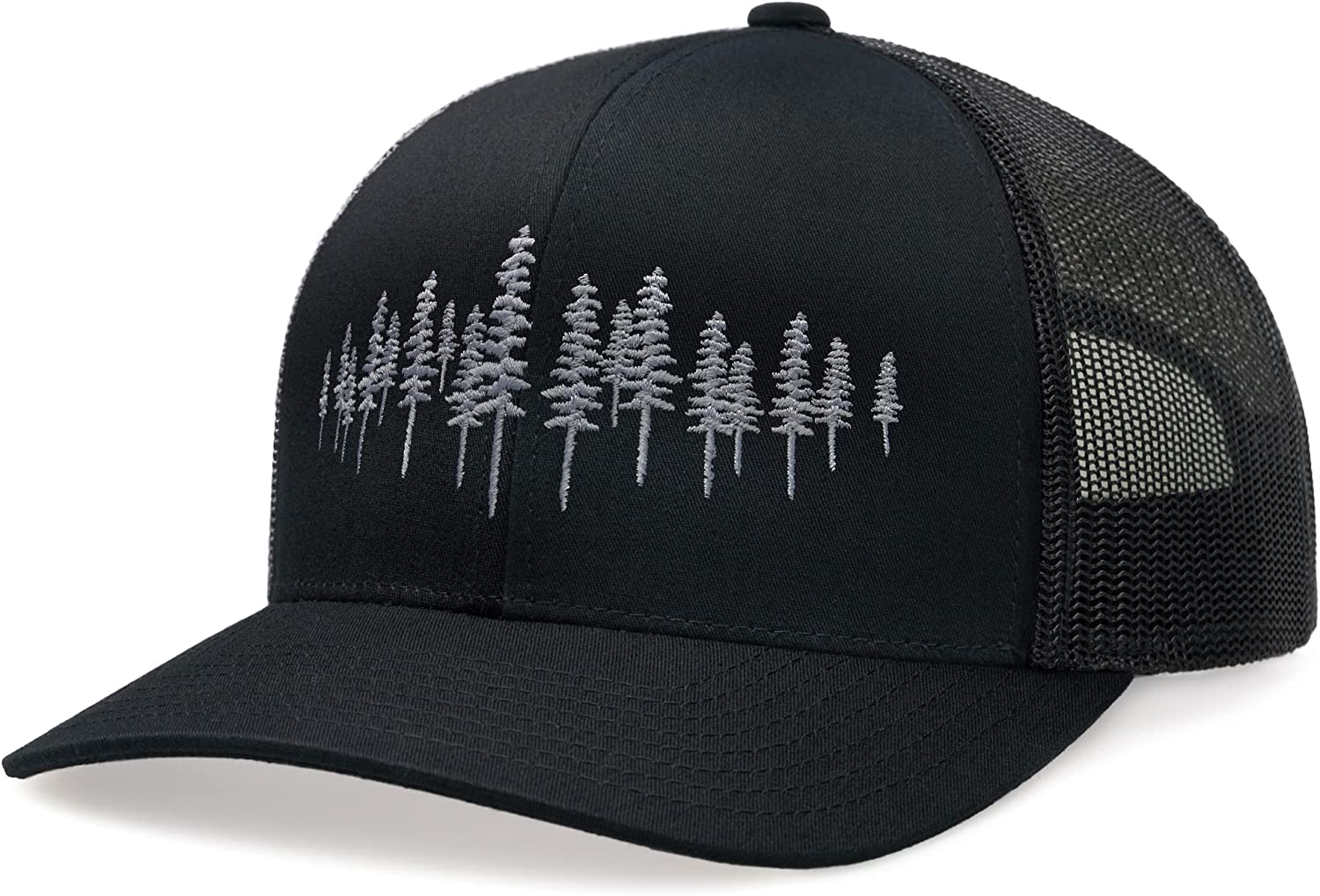 LARIX Trucker Hat - Tamarack Forest (Black/Gray) Mens Hats and Caps Womens Hats