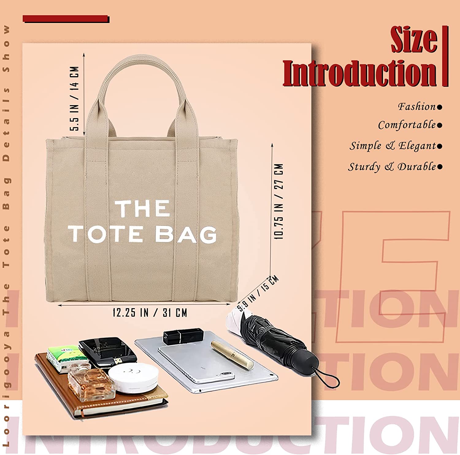 The Tote Bags for Women Canvas/Leather Crossbody Bags Tote Purse Handbags for Women Tote Bag with Zipper for Travel， Work