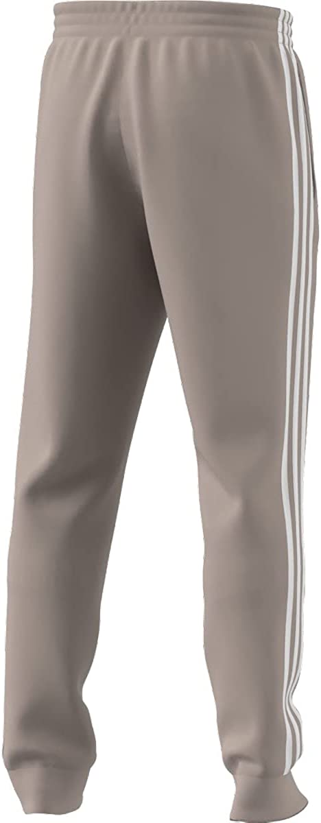 adidas Men's Essentials Fleece Tapered Cuff 3-Stripes Pants