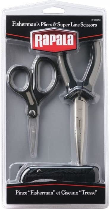 Rapala Pliers and Scissors Combo 6 1/2 Pliers/ Super LineScissors/ Sheath