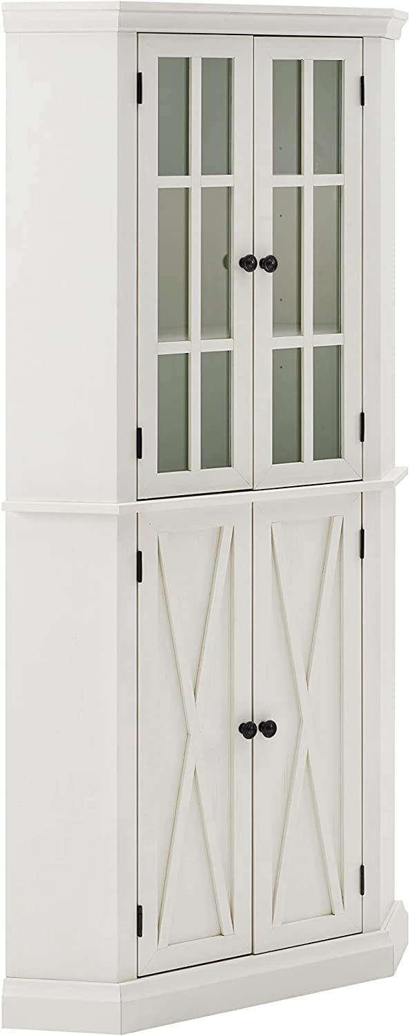 Enclosed Charcoal Corner Cabinet