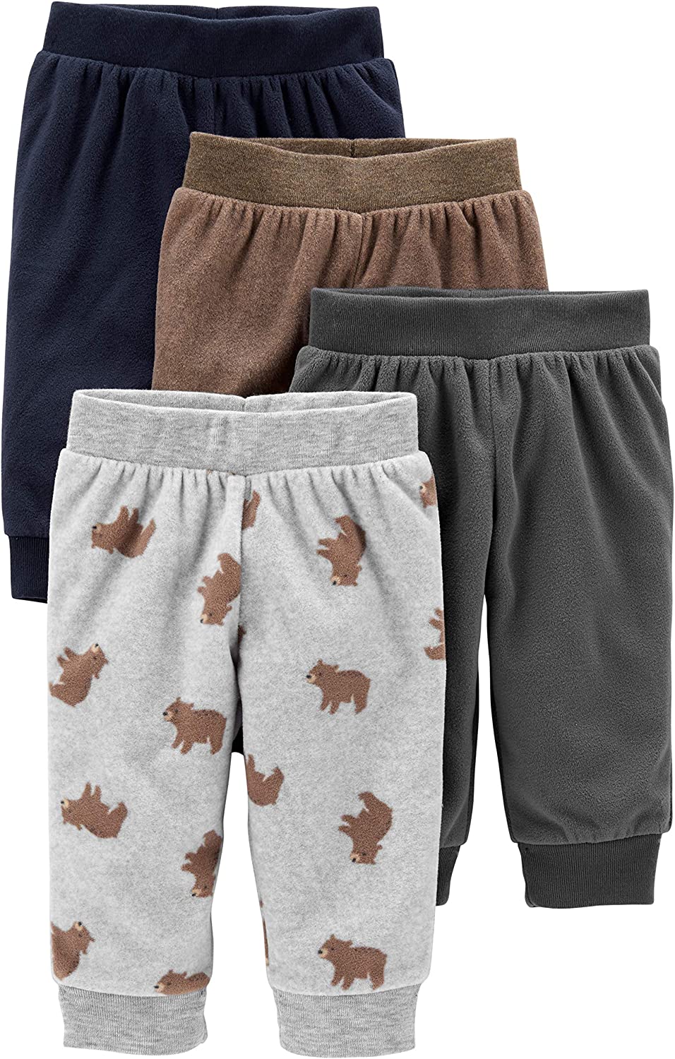Simple Joys by Carter's Baby Boys' Fleece Pants, Pack of 4